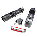 UltraFire SK68 3-Modalità CREE XM-L T6 LED Flashlight zoom set (1000lm, 1x18650)
