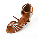 Damen Strass / Satin Upper Ankle Strap Latin / Salsa Tanzschuhe