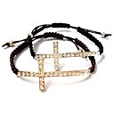 kruis gebreide dames armband