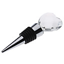 Crystal Sweet Heart Design Stainless Steel Wine Bottle Stopper with Gift Box