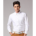 GOODFUTURE-Men's 100%Cotton Wash-and-wear Shirt(White)