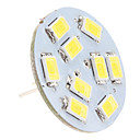 G4 4.5W 9x5630 SMD 400-430lm 6000-6500K Natural Light Pin Vertical Blanco Bombilla LED (12V)