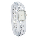 Vrouwen Alloy Quartz Glas rechthoek met Rhinestone Dress Watch (Meer Kleur)