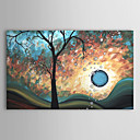 Hand-painted Abstract Oil Painting with Stretched Frame