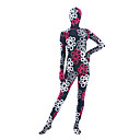 Pink and Black Floral Muticolor Full body Lycra Patterned Zentai Suit