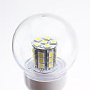 E27 5W 27x5050 SMD 450-500lm 5500-6500K Natural White Ball lampadina LED (220V)
