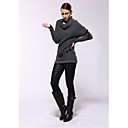 AYIASHA Retro Loose Wool Otter Rabbit Fur Sweater with Decorated Belt (Length:72,Bust:48x2,Waist:40x2CM)