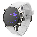 Rubber Band LED Wrist Watch(White)
