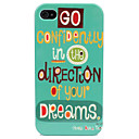 Words Design Hard Case for iPhone 4/4S