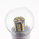 E27 5W 27x5050 SMD 450-500lm 3000-3500K luce bianca calda lampadina LED Ball (220V)