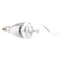 E14 4W 320-360LM 6000-6500K Natural White Light LED Candle Bulb (85-265V)
