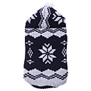 Warm Snowflake Pattern Sweater with Cap for Dogs Cats (Random Color,XS-XL)