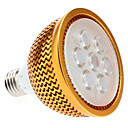 Dimbare E27 7W 630-700LM 6000-6500K Natural White Light Golden Shell LED Spot lamp (85-265V)