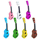 Linde Sopran-Ukulele mit Streichern / Picks (multi-color)