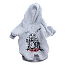 Dogs Bag Pattern Fleeces Hoodies for Dogs(Gray,XS-L)