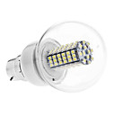 B22 5W 102x3528 SMD 400-420LM 6000-6500K Natural White Light LED Ball Bulb (110V/220V)