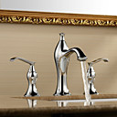 Sprinkle® by Lightinthebox - Solid Brass Chrome Finish Two Handles Widespread Bathroom Sink Faucet