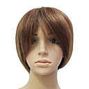 Capless 100% Human Hair Deep Auburn Short Straight Hair Wig