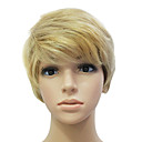 Sin tapa cabello humano 100% Oro Corto peluca de pelo recto