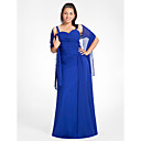 Sheath/Column Sweetheart Floor-length Chiffon Evening Dress