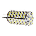 G4 120x3528 SMD 6W 420-450LM 6000-6500K Natural Luz Blanca Bombilla LED de maíz (12V)