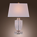 60W E27 Table Lamp with White Ladder Style Shade and Crystal Lamp Carrier
