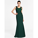 Trumpet/Mermaid Square Floor-length Chiffon Evening Dress