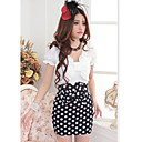falda de las mujeres polka dots (corte fino)