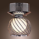 40W E14 Lumière mont métal Flush avec abat-jour en verre