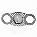 Pretty Checked Stainless Steel Cigar Cutter (More Colors)