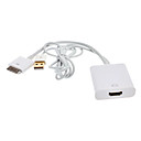 HDMI femelle à 30 broches et USB Adapter Cable pour Macbook et autres
