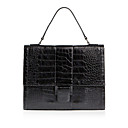 Charming Faux Leather Casual Top Handle Bag