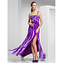 Sheath/Column One Shoulder Floor-length Chiffon Evening Dress