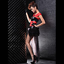 Sexy Red PU Cuir Costume Punk avec dentelle (2 Pièces)