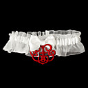 Cetim delicado com Garter casamento bowknot