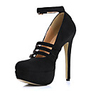 Gorgeous Suede Stiletto Heel Pumps With Buckle Party / Evening Shoes