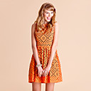 TS Hollow Decor Sleeveless Swing Dress