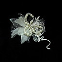 Cetim moda com fascinators Mulheres Pearl