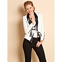 TS Contrast Hem Afneembare Ribbon Decor Blazer