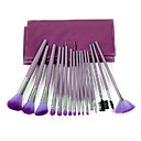 16Pcs Elegant Makeup Brush Set with Purple Bag