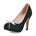 Elegant Suede Stiletto Heel Pumps/Closed Toe With Bowknot Party/Evening Shoes (More Colors)