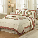 3PCS Geometrische Muster Cotton Königin Quilt Set