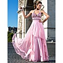 A-Line Sweetheart capestro piano di lunghezza abiti da sera in chiffon