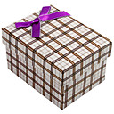 Semplice Classic Design Gift Box Plaid con fiocco nastro