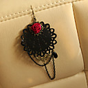 Brincos góticos das mulheres da flor com Tassel
