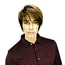Capless High Quality Synthetic Short Straight Brown Hair Wigs