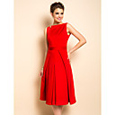 TS Plooien Slanke Taille Skater Dress