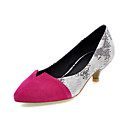 Couro baixa Heel Bombas com Split conjuntas partido / Evening Shoes (mais cores)