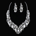 Fashion Alloy With Rhinestone Women's Jewelry Set Including Necklace,Earrings