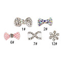 10PCS 3D Alloy Nail Decorations Diamond No.1 (assorti kleur)